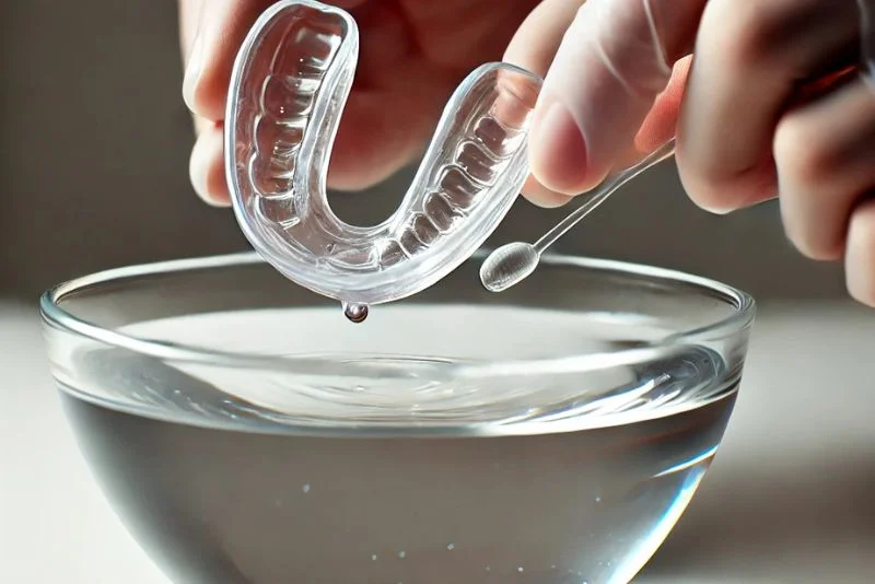 Dip Mouthguard in Normal Water Around 20 Seconds